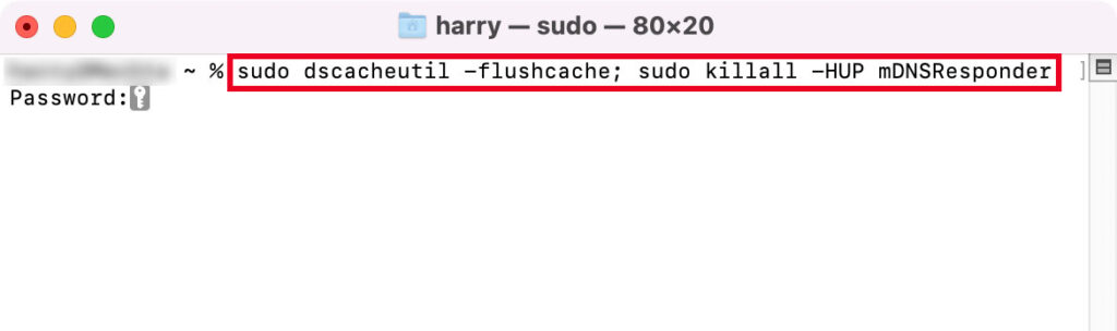 Terminal command to flush dns cache on Mac