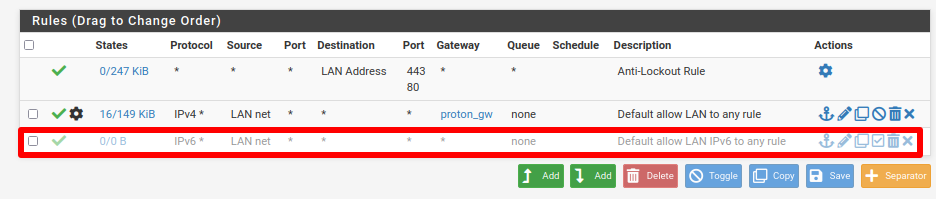 Configure firewall rules 6