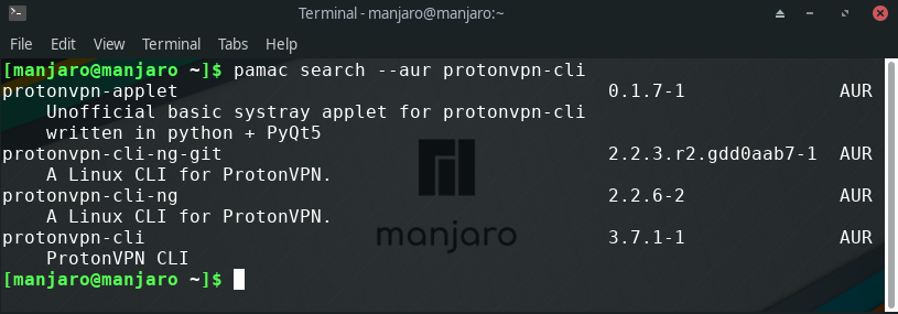 Arch repo search