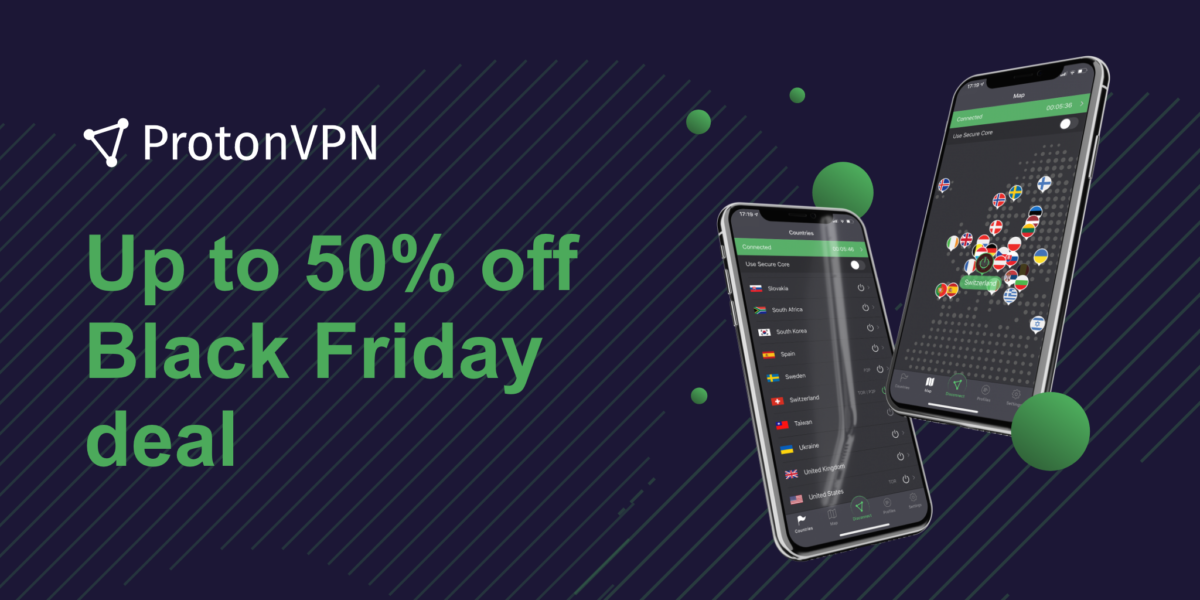 illustration of ProtonVPN Black Friday sale