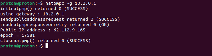 Check that port forwarding is allowed on the VPN server